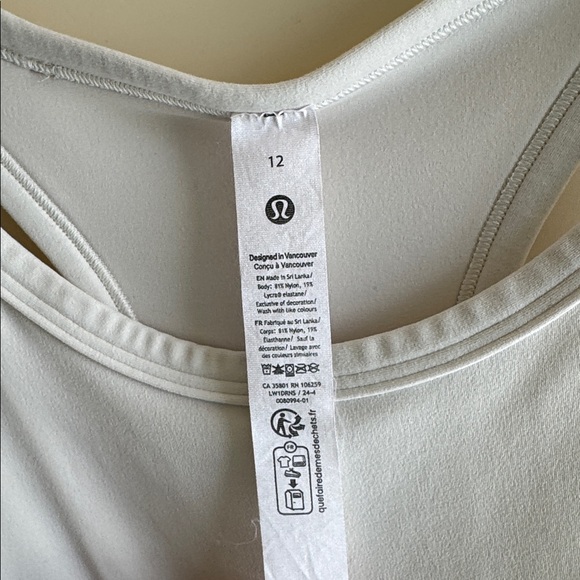 NWOT Lululemon Racerback Tank - Picture 2 of 3